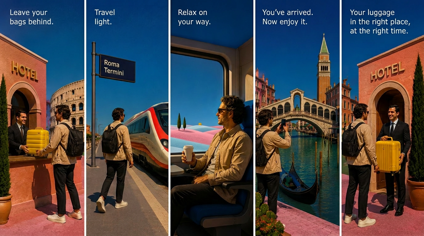 A day with Dingo — from Rome to Venice, hands-free